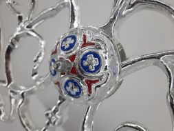 Seven-Branched Altar Candlestick No. 9 - 2, 67×55 cm (enamel, aluminum)