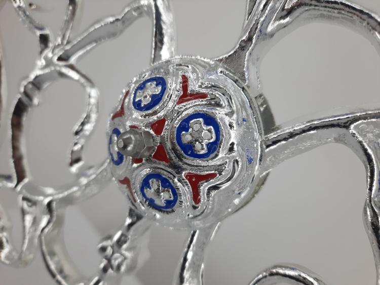 Seven-Branched Altar Candlestick No. 9 - 2, 67×55 cm (enamel, aluminum)