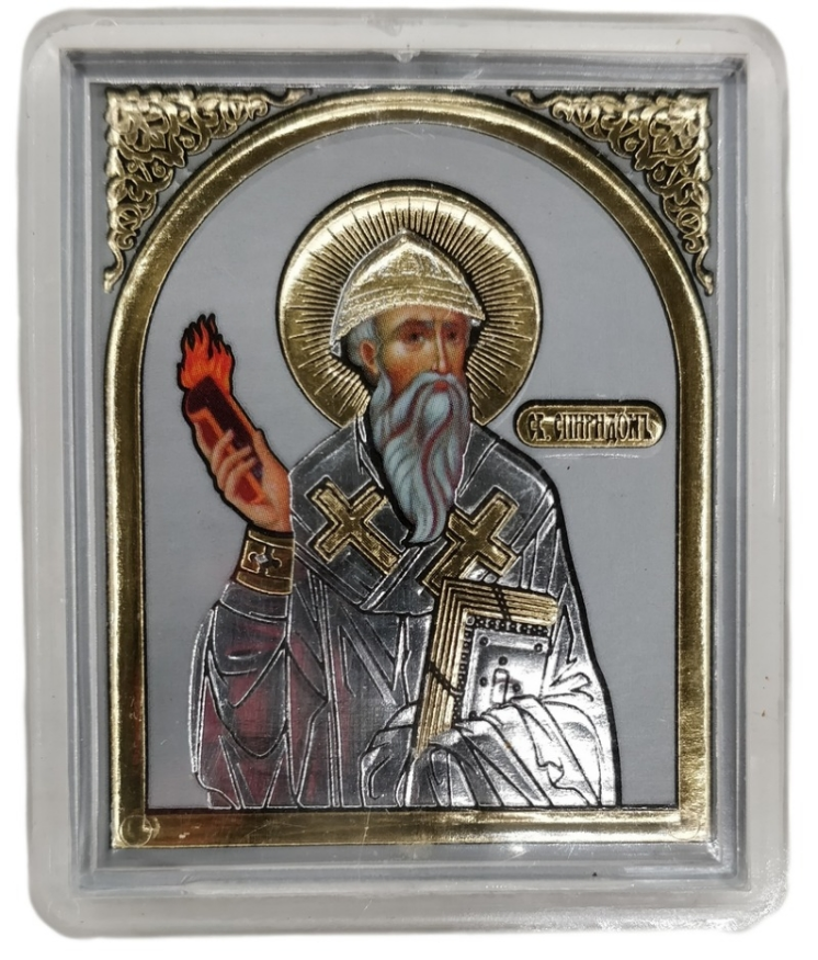 Icon on Plaster and Stand, in Plexiglass