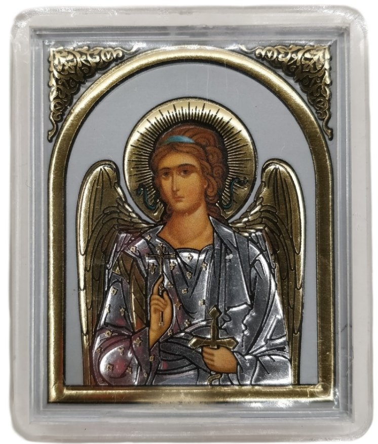 Icon on Plaster and Stand, in Plexiglass
