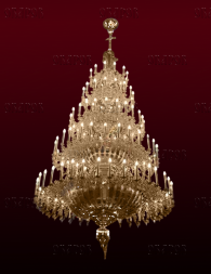 Chandelier, 5 tiers, 108 candles (No. 62)