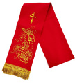 Bookmark "Bouquet with Galloon" red