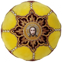 Mitre "Cupola" yellow-burgundy