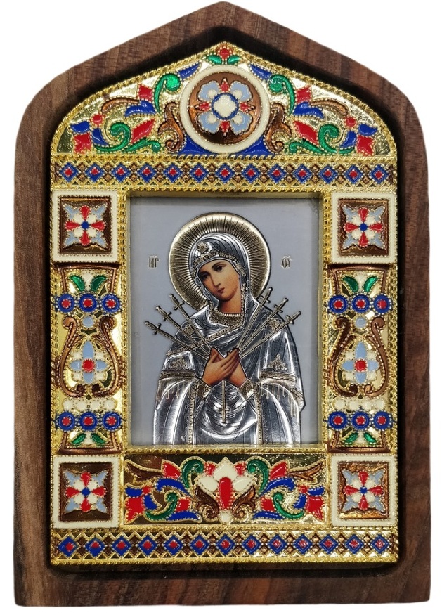 Icons of the Mother of God: "Seven Arrows" 11.5х8