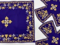 Veil Covers and Aër with Embroidery "Grapes", with Embroidered Galloon