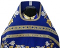 Priest Vestments, Embroidered on Gabardine, Embroidery "Lily" with Sewn Galloon