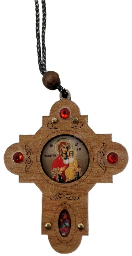 Pendant "Cross with Stones" 7х5