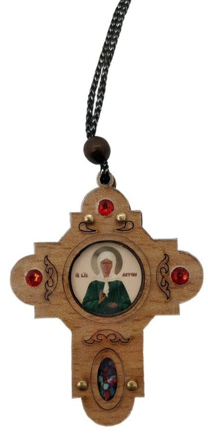 Pendant "Cross with Stones" 7х5