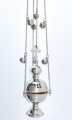 Round Censer, Small, Silver-Plated, with Bells