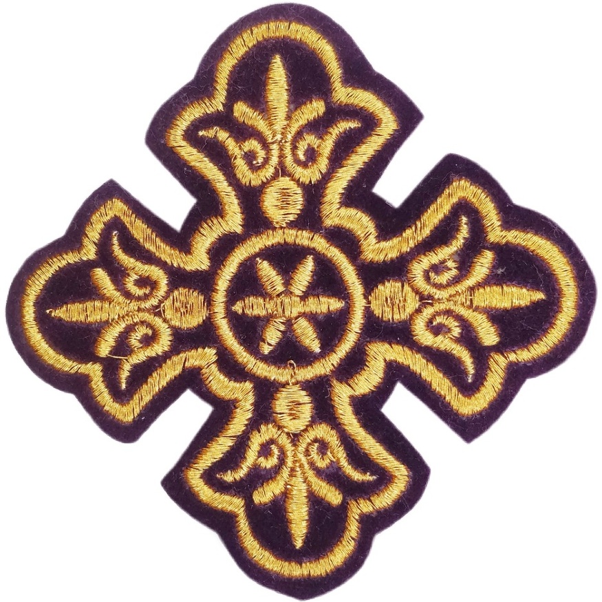 Embroidered Cross 14x14