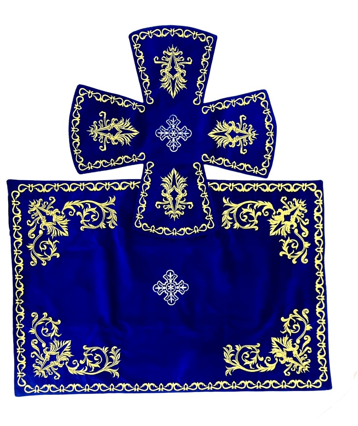 Embroidered Veil Covers and Aër "Vohnik" with Embroidered Galloon