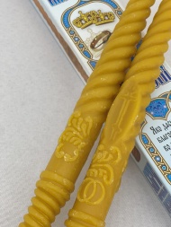 Wedding Beeswax Candles 2 pcs.