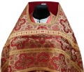 Priest Vestments, Brocade "Sunflower Cross" with Sewn Galloon