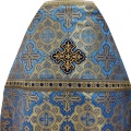 Priest Vestments, Brocade "Sunflower Cross" with Sewn Galloon