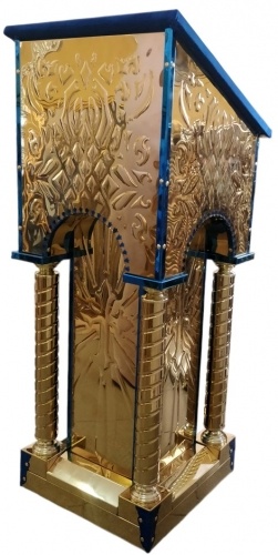 Side Analogion, chasing 46×46 cm, (Height 113–91 cm)