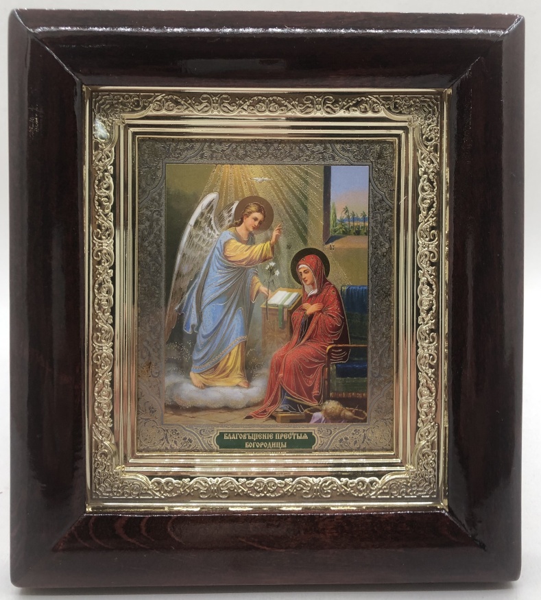 Icon of the Mother of God "Annunciation" 18.5x17