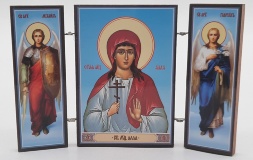 Triptych of Holy Martyr Alla