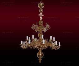 Chandelier, 1 tier, 24 candles (No. 32)