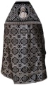 Priest Vestment Combined from Brocade "Greek Cross" with Embroidered Collar, Embroidery "Circle"