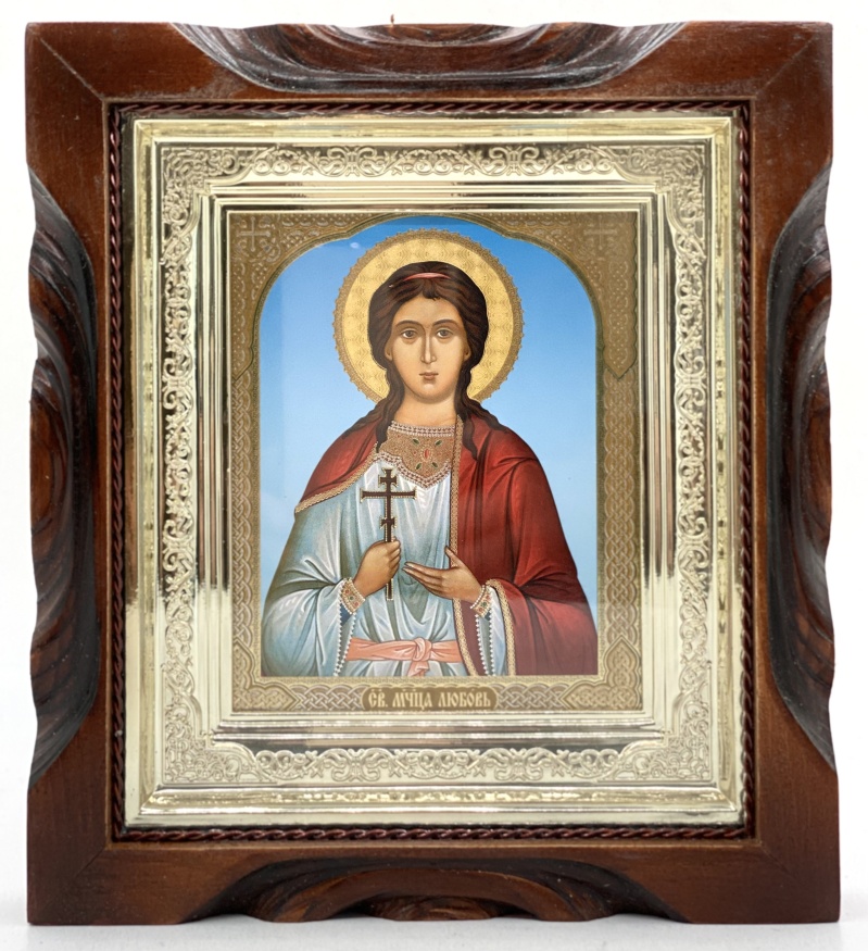 Icon of Holy Martyr Lyubov 19x17