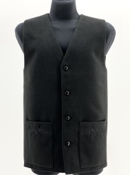 Vest with Embroidery, Cashmere Fabric
