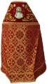 Priest Vestments Combined from Brocade "Kyiv Cross" with Embroidered Epitrachelion, Embroidery "Rose"