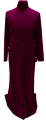 Inner Cassock Robe with Embroidery, Wet Silk Fabric