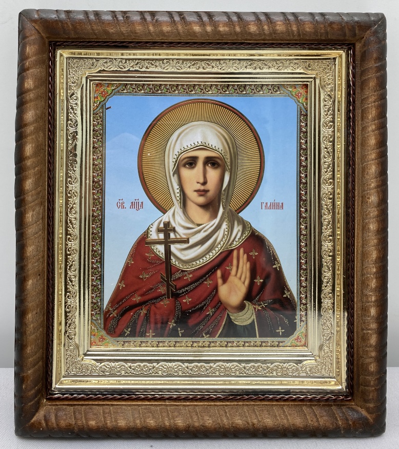Icon of Holy Martyr Galina 25.5×22.5cm