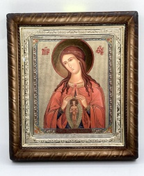 Icon of the Mother of God "Helper in Childbirth" 22.5×25.5