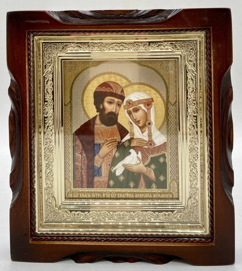 Icon of Saint Prince Peter and Princess Fevronia 19x17