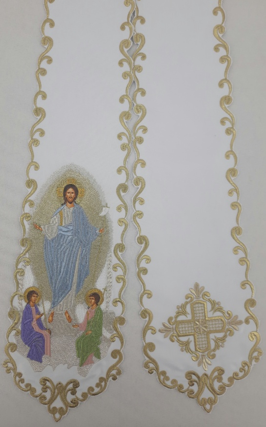 Bookmark with Embroidered Icon of the Resurrection of the Lord