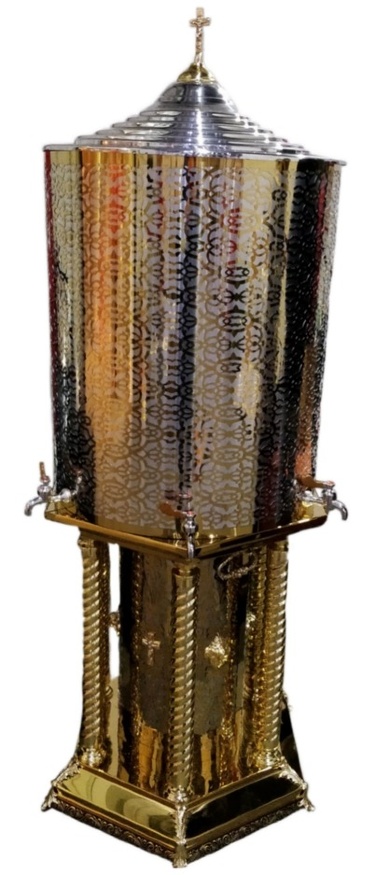 Hexagonal Holy Water Tank, Aluminum, 200L