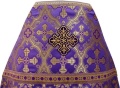Priest Vestment, Brocade "Ukrainian Cross" with Sewn Braid