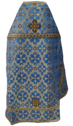 Priest Vestment, Brocade "Ukrainian Cross" with Sewn Braid
