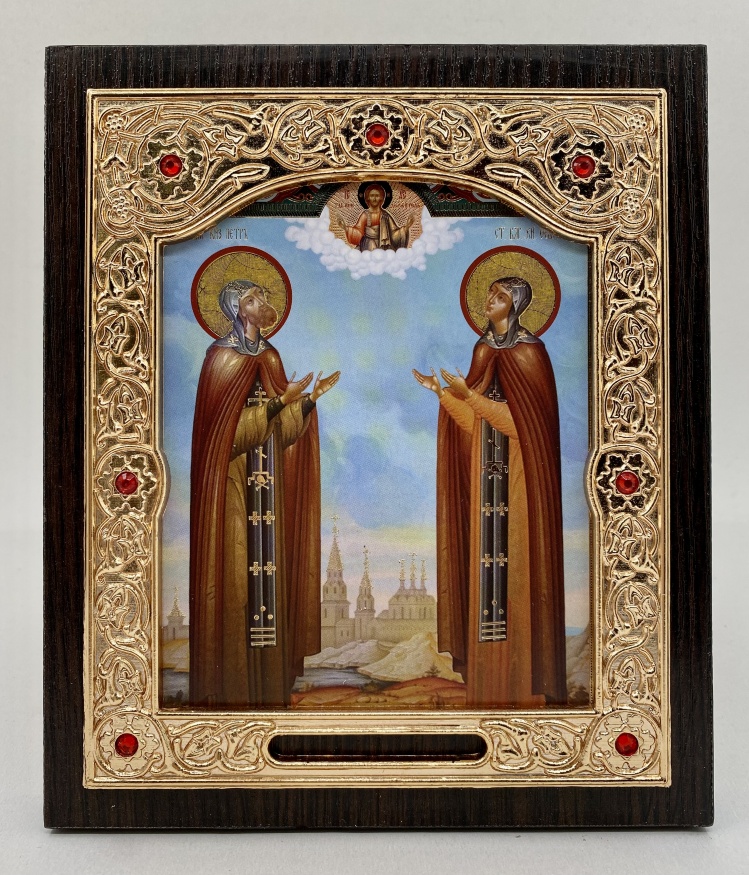 Icon of the Holy Right-Believing Princes Peter and Fevronia 15x18