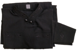 Cassock with Embroidery, Greek Style, Gabardine Fabric