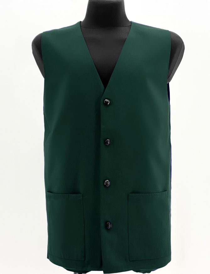 Vest with Embroidery, Wet Silk Fabric