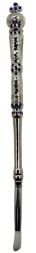 Priest's Anointing Brush with Metal Handle, Bristle (silver, K) Length 23cm