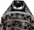 Priest Vestment Combined with Brocade "Patriarchal Cross", with Embroidered Epitrachelion, Embroidery "Rose"