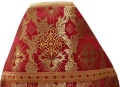 Priest Vestments, Brocade "Solar Cross" with Sewn Galloon