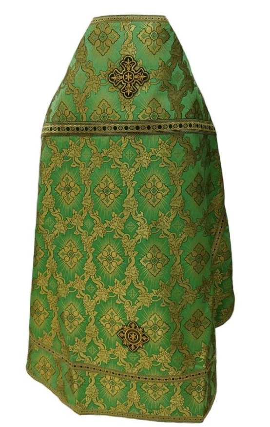 Priest Vestments, Brocade "Solar Cross" with Sewn Galloon