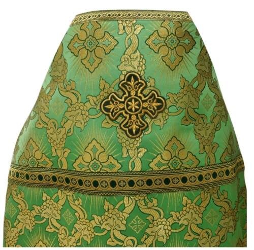 Priest Vestments, Brocade "Solar Cross" with Sewn Galloon