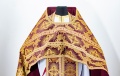 Priest Vestments, Brocade "Solar Cross" with Sewn Galloon