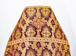 Priest Vestments, Brocade "Solar Cross" with Sewn Galloon
