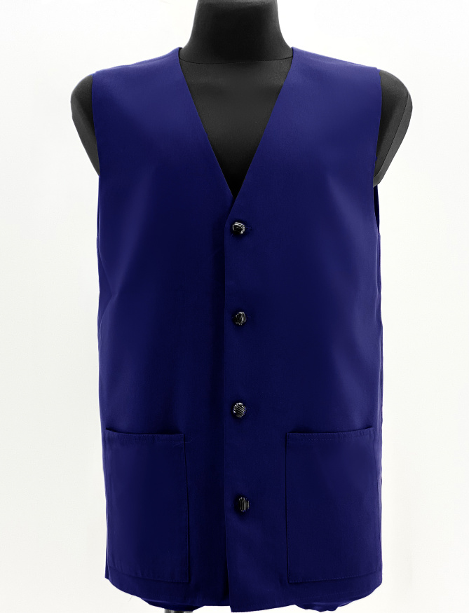Vest with Embroidery, Wet Silk Fabric