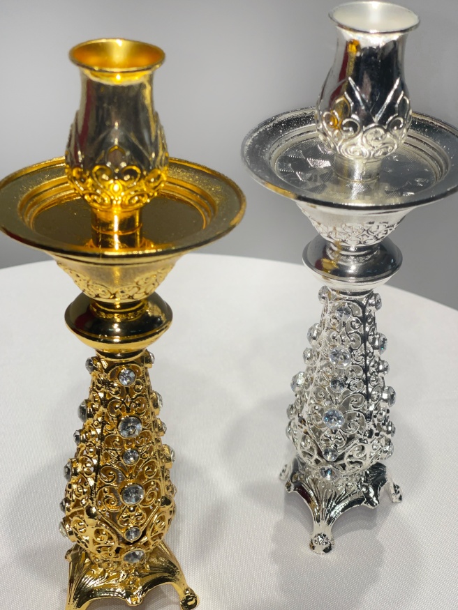 Table Candleholder, 19.5×7.5 cm