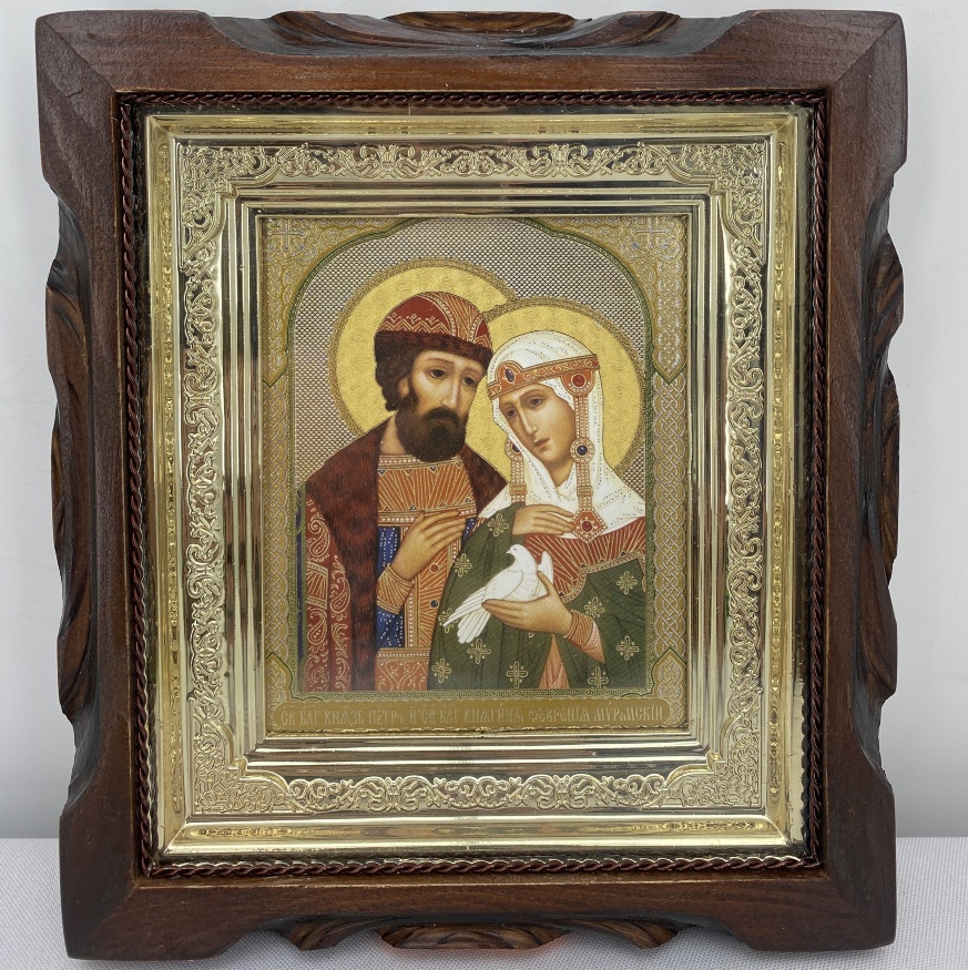 Icon of Saints Blessed Prince Peter and Fevronia 19x17