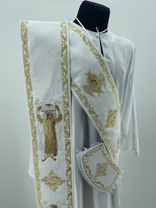 Orarion with Cuffs, Embroidery "Cross"