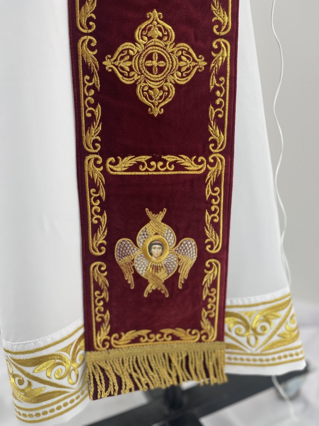 Orarion with Cuffs, Embroidery "Cross"