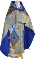 Priest Vestment Combined, Brocade "Athonite Cross", with Embroidered Epitrachelion, Pattern "Lily"